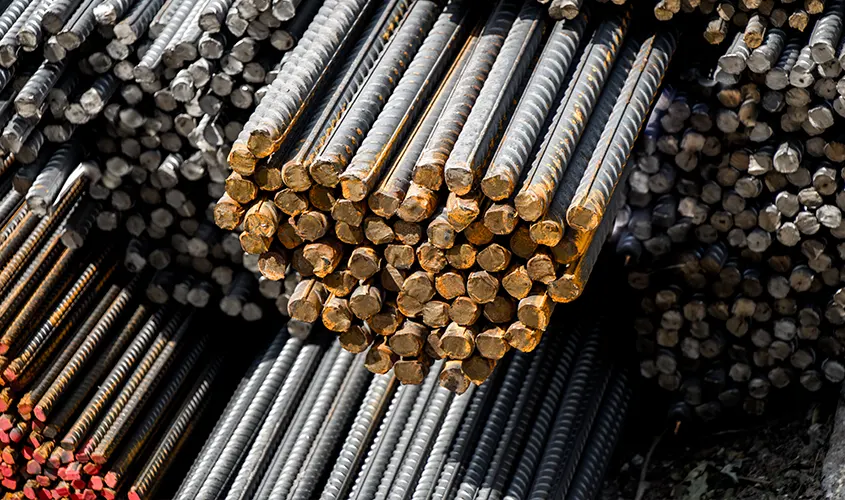 Redondos corrugados de acero en Parets del Vallès